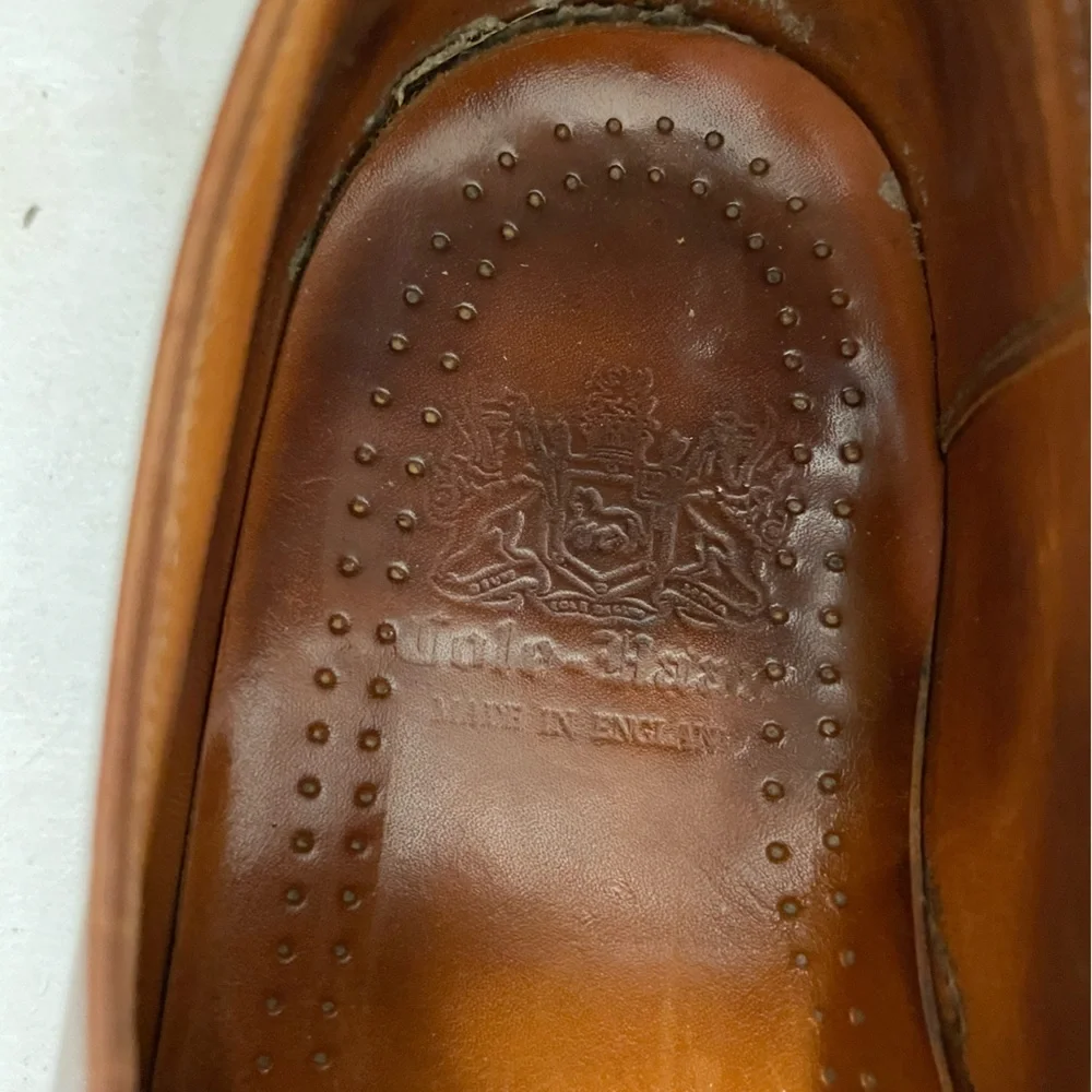 Cole Haan Made in England‎ Vintage Hand Lasted Wholecut Oxford in Brown UK 9 C